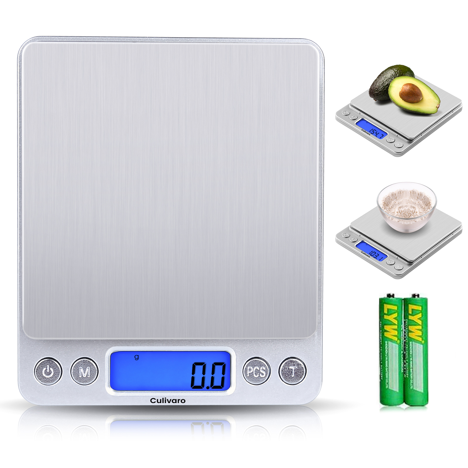 Culivaro 0.1g Precision Digital Kitchen Scale with